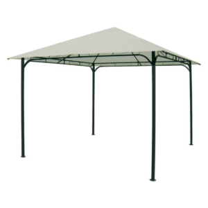 Gazebo 3x3 / 3x4 in ferro con tubolare da 40x40 mm. Colore Ecrù.