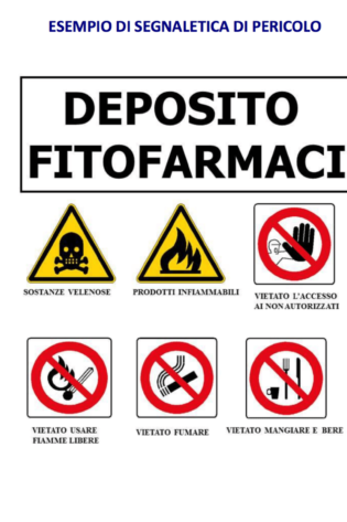 Armadietto per fitofarmaci Prometal segnaletica di pericolo Alfaworld