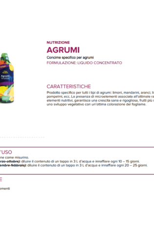 Concime agrumi liquido concentrato Newpharm Garden Scheda Alfaworld