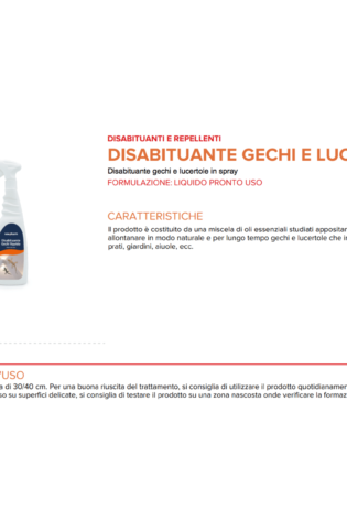 Disabituante lucertole e gechi Newpharm Garden Scheda Alfaworld