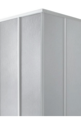 Box doccia in acrilico bianco con apertura scorrevole Alfaworld