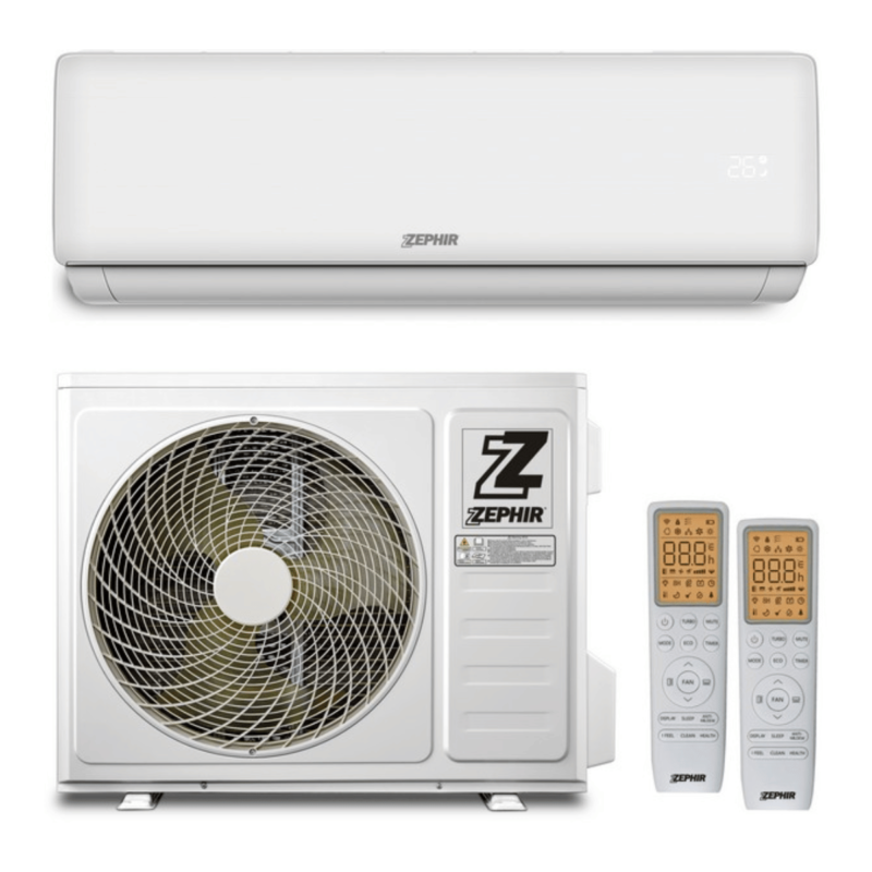 Climatizzatore 9000 BTU Zephir + motore esterno e sistema WI-FI