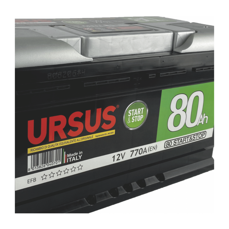 Batteria 80 ah start e stop Ursus scheda Alfaworld
