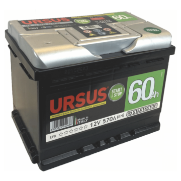 Batteria avviamento auto start e stop 60 ah Ursus Alfaworld