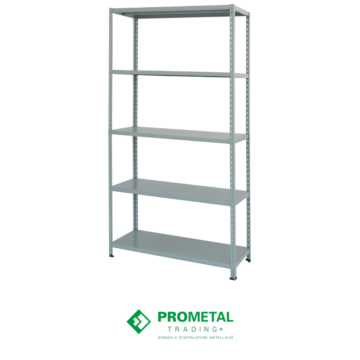 Kit scaffale in metallo 5 ripiani Prometal Alfaworld