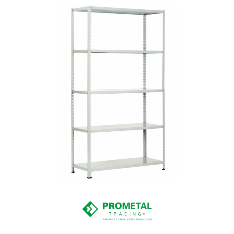 Kit scaffali Prometal alleggerito con 5 ripiani Alfaworld