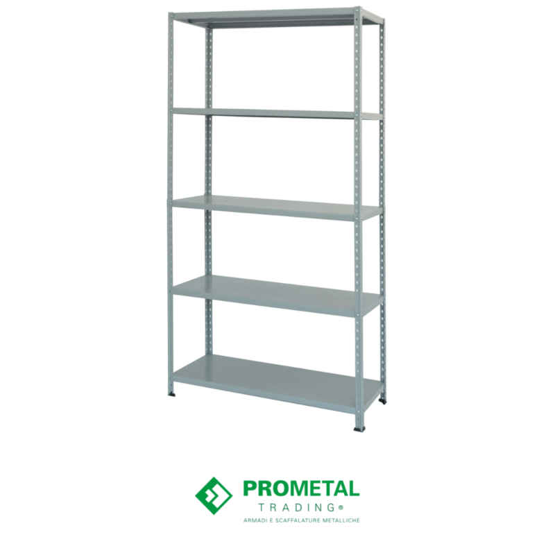 Scaffale metallo 5 ripiani rinforzato Alfaworld
