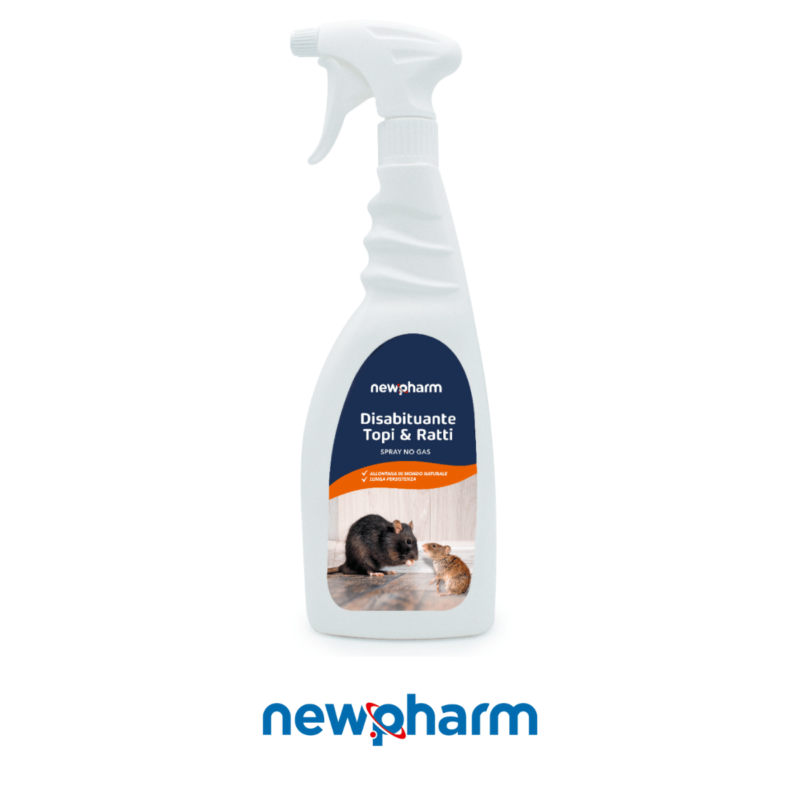 Repellente topi e ratti spray 750 ml Newpharm Alfaworld