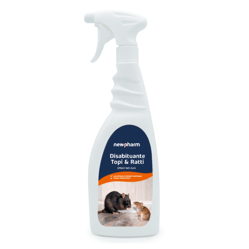 Repellente per topi e ratti spray pronto uso Newpharm Alfaworld