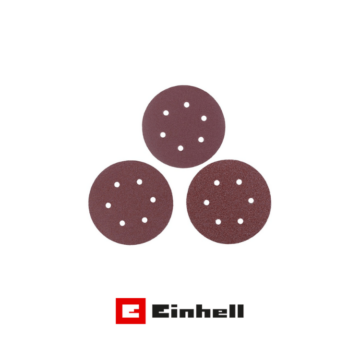 Levigatrice rotorbitale Einhell 425 W di potenza e disco abrasivo da 125 mm.